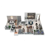Sankalp Alyssum Dudulgaon 3 BHK Floor Plan Image